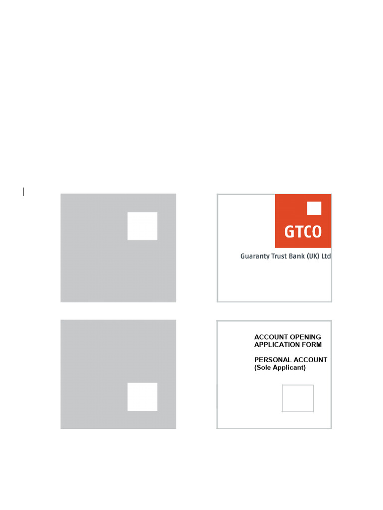 GTBank UK Personal Sole Account Form 2024 04-11-090011 NPMD | PDF ...