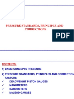 Pressure Standards, Principle and Corrections