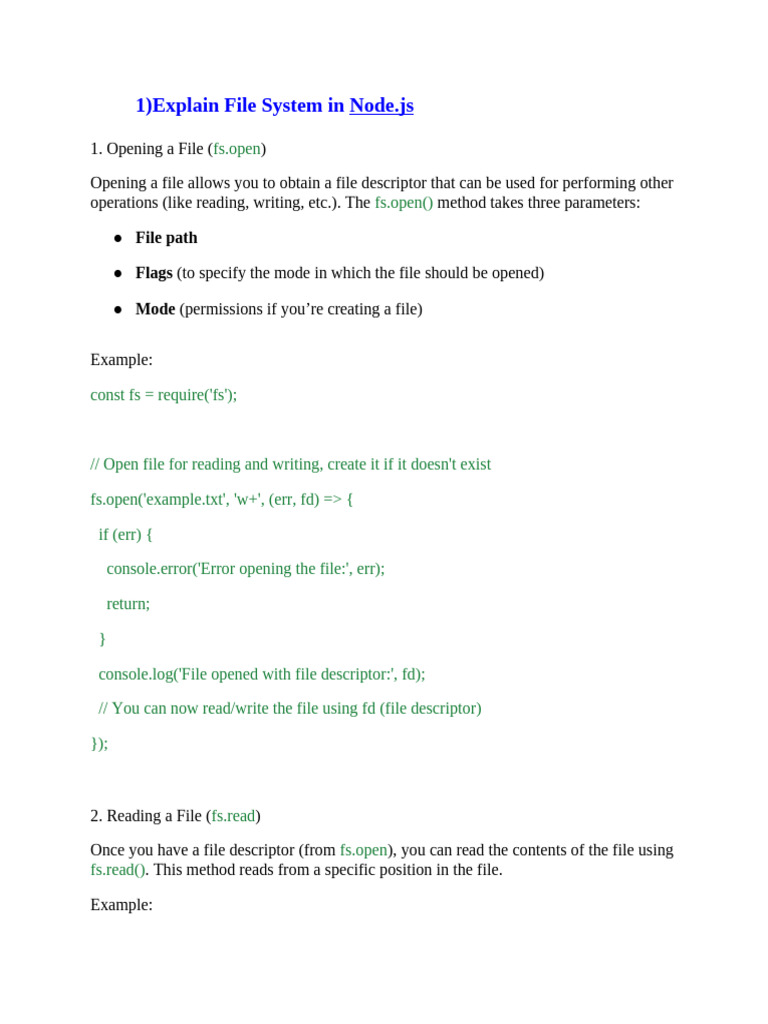 Node Js and Express Js Notes | PDF | Computing | Computer Programming
