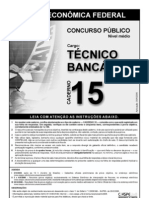Prova Caixa 2006 Tecnico Bancario