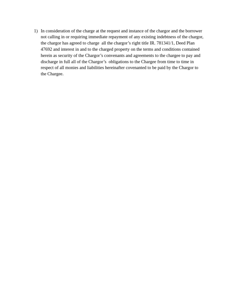 Consideration Clause | PDF