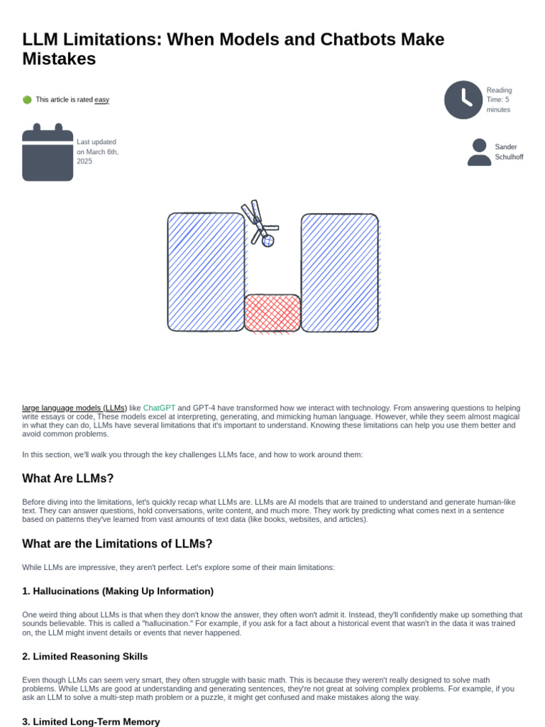 Limitations of LLMs_ Bias, Hallucinations, and More | PDF | Artificial ...