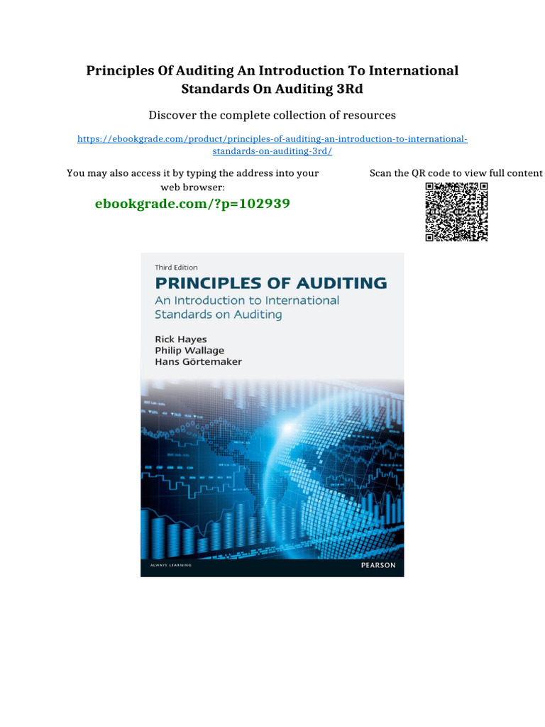 Principles of Auditing An Introduction to International Standards on ...