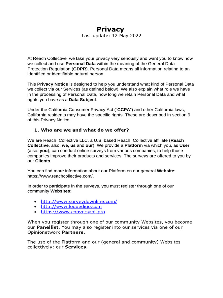 Privacy Policy | PDF | Http Cookie | Privacy