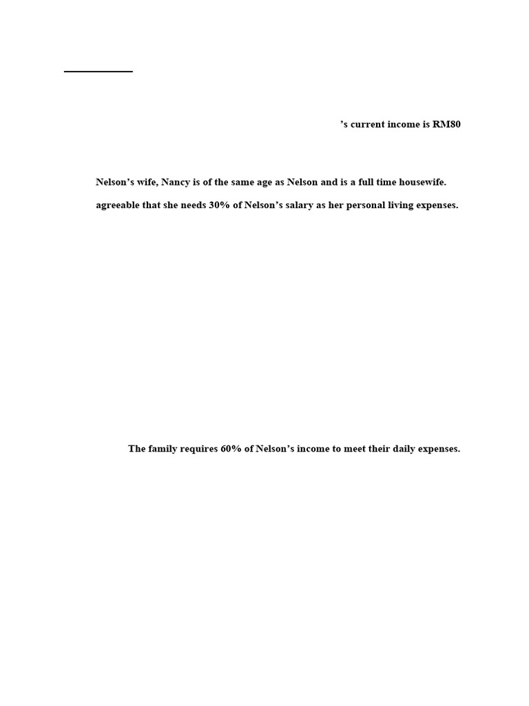 A - NELSON TAN Protection With Answer | PDF | Life Insurance | Expense
