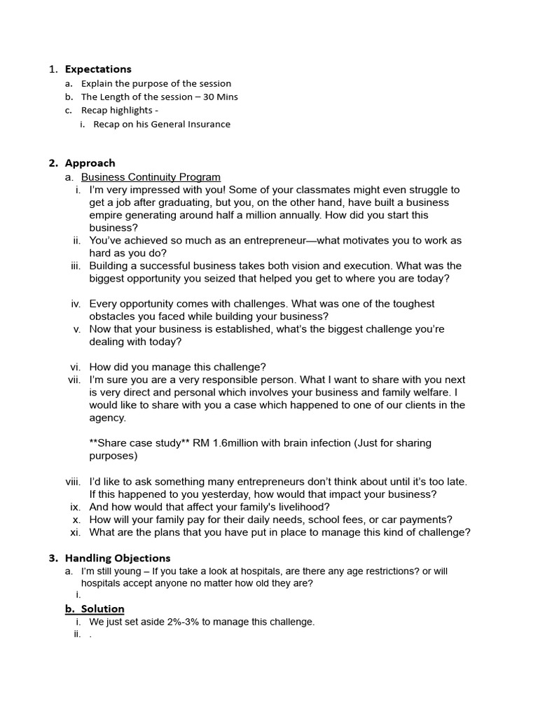 Business Continuity - Script | PDF