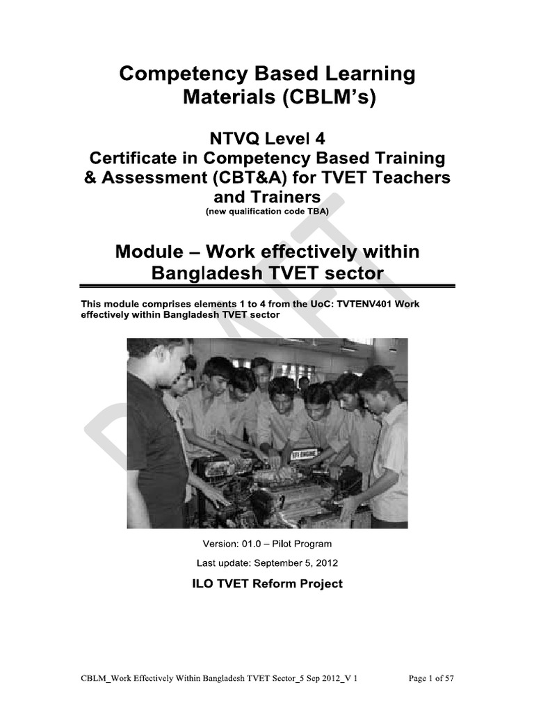 CBLM 1 | PDF