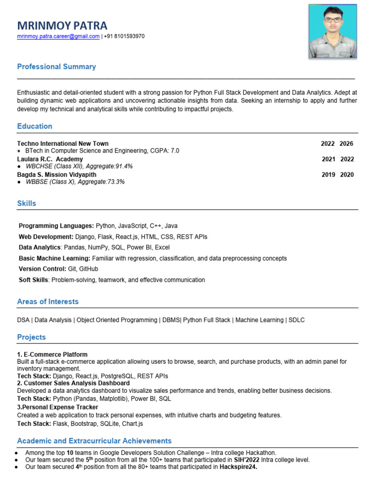 My Data Analytics Cv | PDF | Analytics | Computer Programming