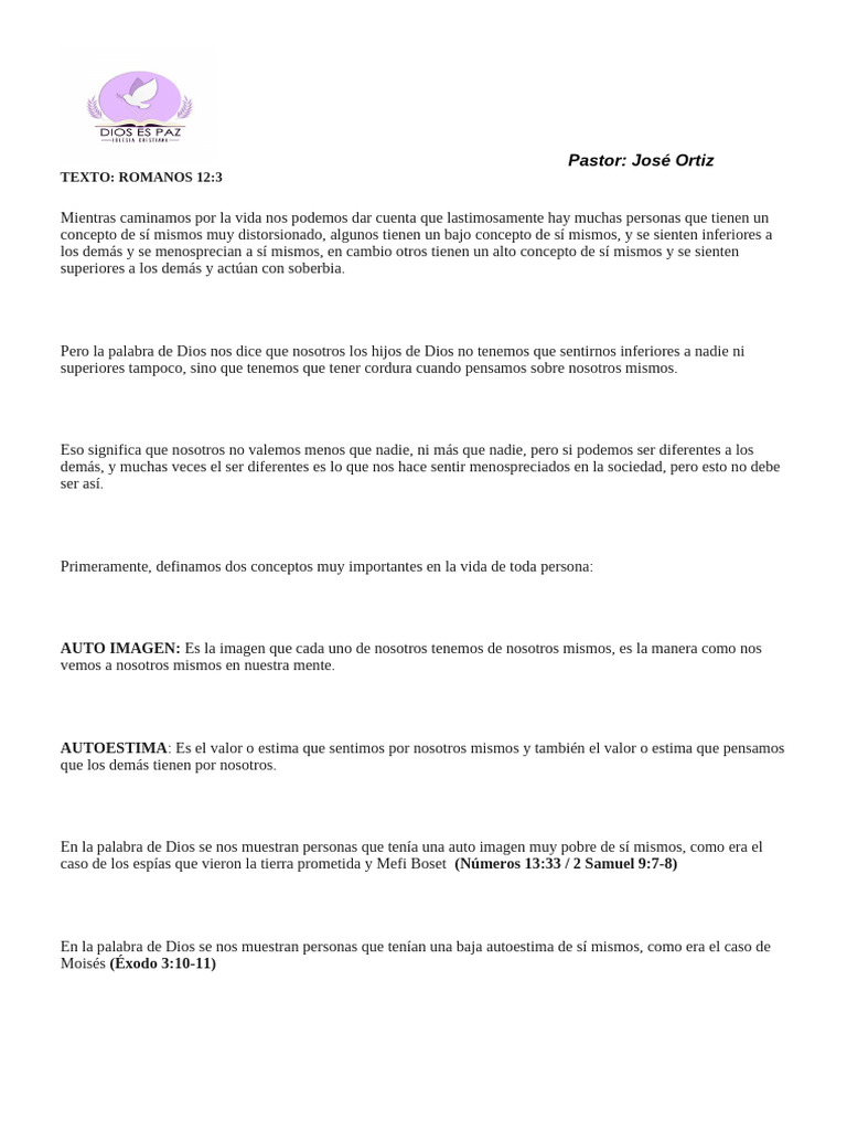 El Auto Estima | PDF | Amor | Autoestima