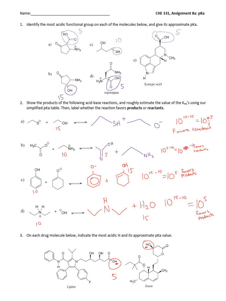 Assignments 1-9 (Blank) | PDF | Lipid | Fat