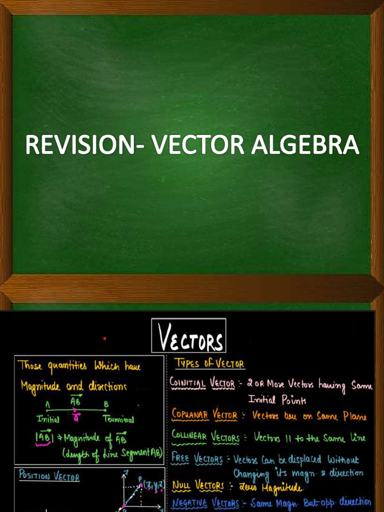 Vector Revision | PDF