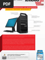 The Lenovo® Thinkstation® E30 Workstation: Powerful. Certified. Manageable