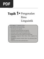 Download Topik 1 Pengenalan Ilmu Linguistik by cekgu syida SN99589162 doc pdf
