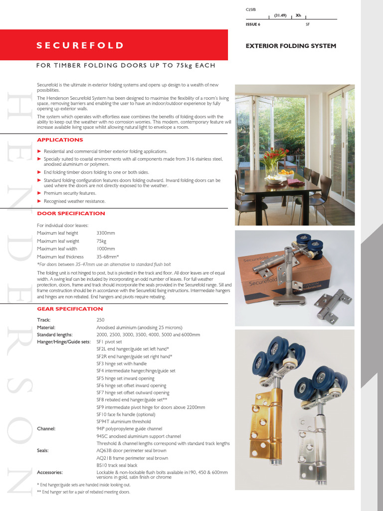 Sliding Folding Doors - Material-4 | PDF | Door | Civil Engineering