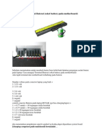 Cara Menguji Terminal Baterai Laptop