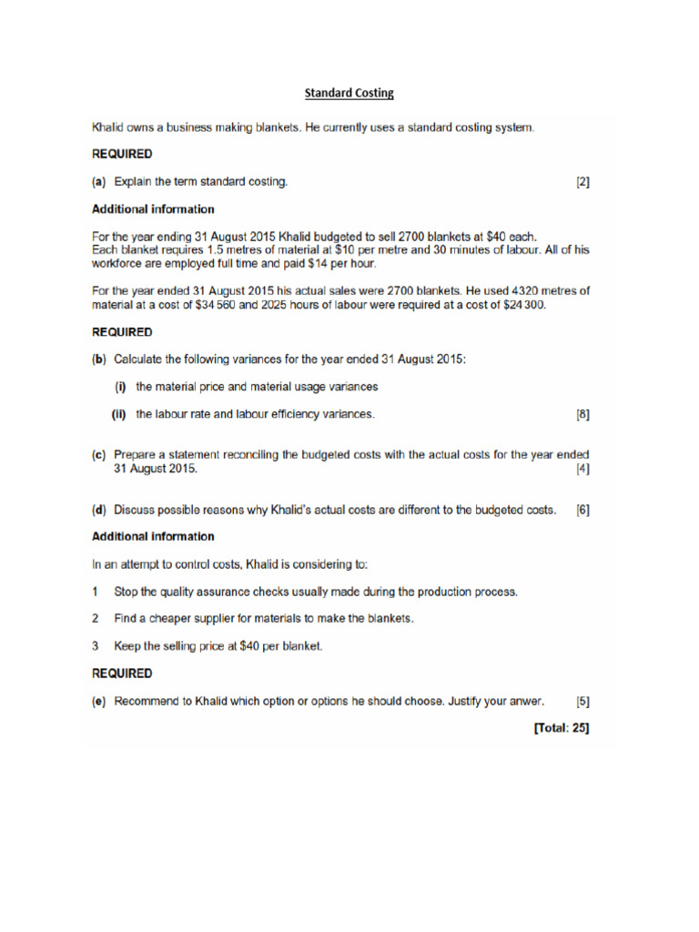 Standard Coting (Structured) | PDF