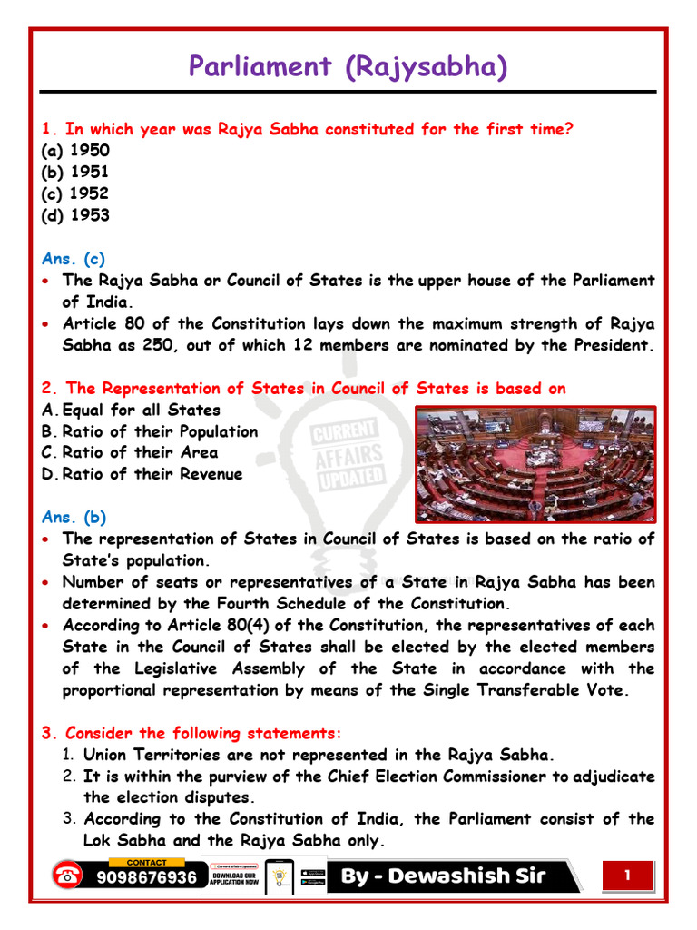 Parliament Part 2 ( Rajya Sabha )_68372445_2026_02_10_21_15 | PDF ...