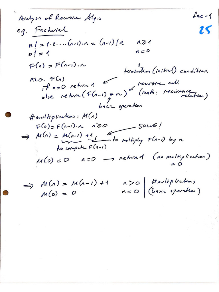 CTIS264 - Chapter2 - Recursive Algorithm Analysis | PDF