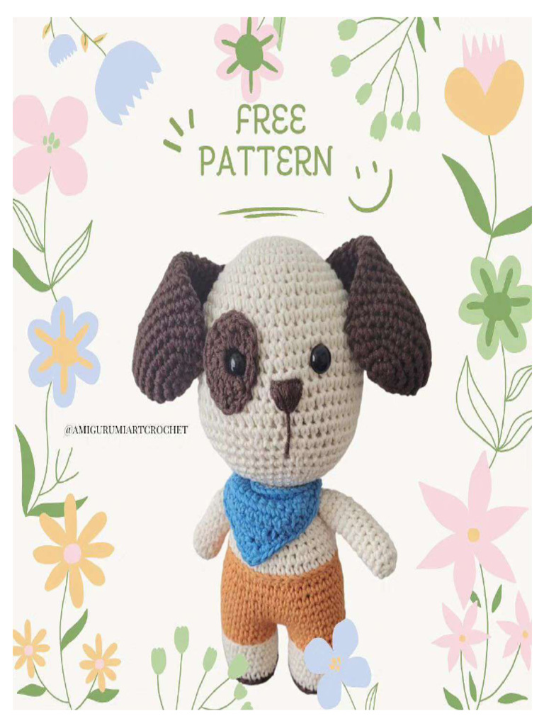 Crochet Milo The Puppy Free PDF Amigurumi Pattern | PDF