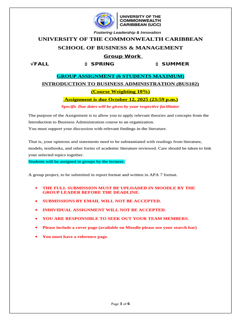 Bus102 Pre Msa Due October 12th 10% | PDF | Plagiarism | Theory