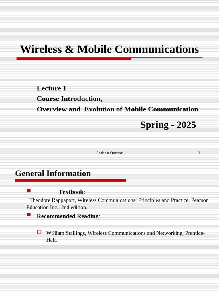 Introduction To Wireless Communication | PDF | Cellular Network ...