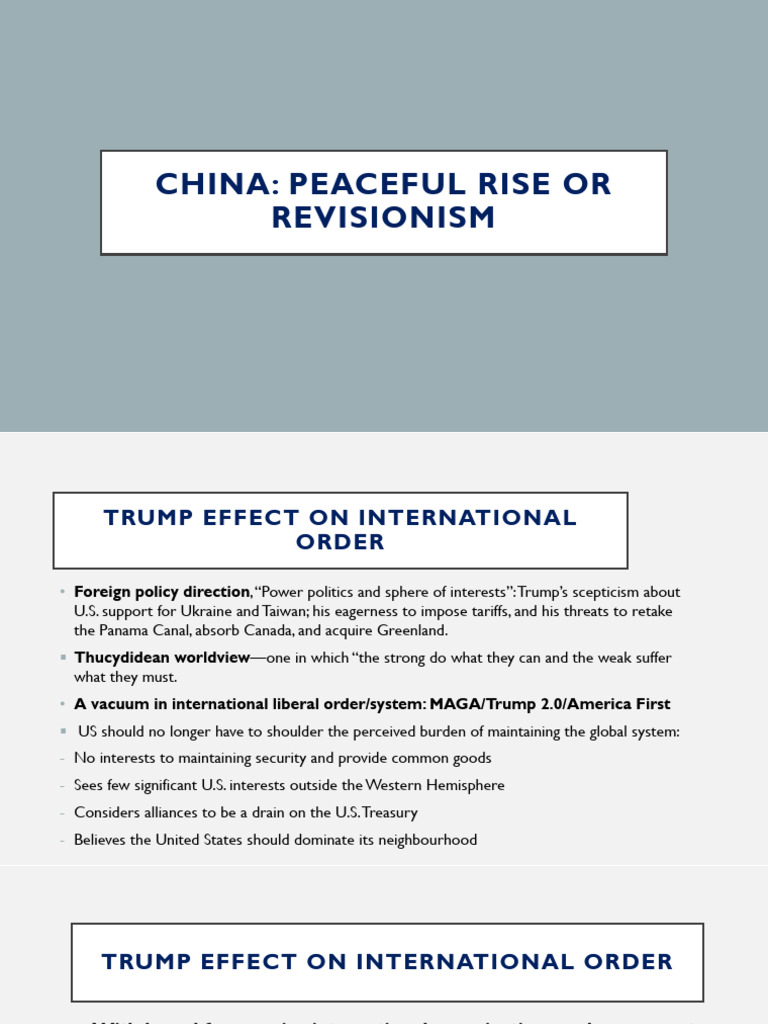 Trump and China | PDF | China | World Politics