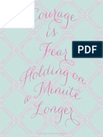 Courage is Fear Printable Laura Winslow Photography