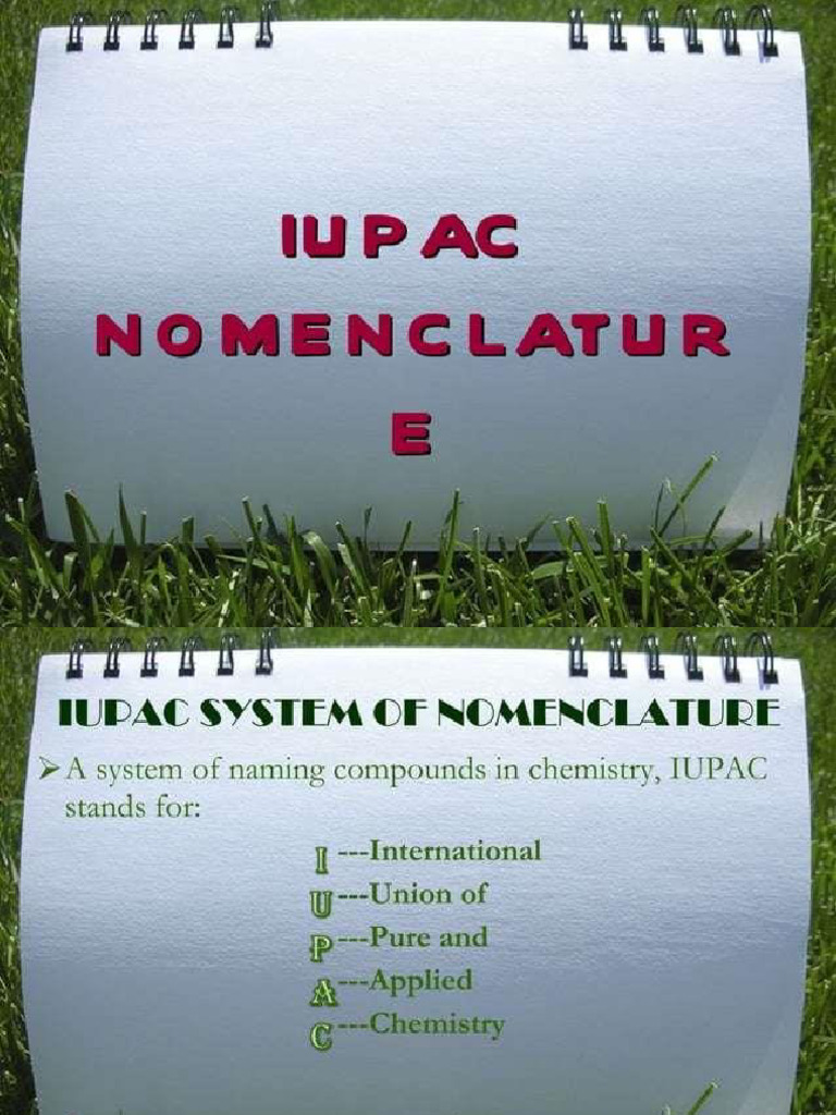 IUPAC System of Nomenclature of Organic Compounds | PDF