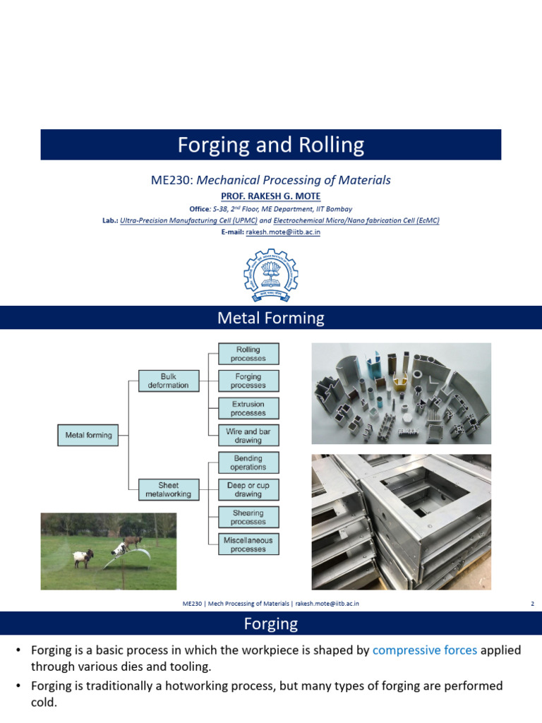 3 Forging Rolling (2) | PDF | Rolling (Metalworking) | Forging