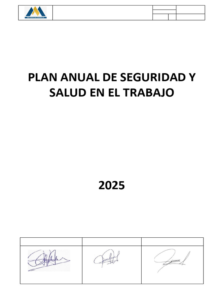 Plan Anual de SST 2025 | PDF | Seguridad y salud ocupacional | Valores