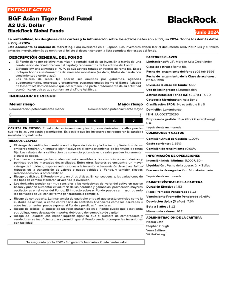 bgf-asian-tiger-bond-fund | PDF | Inversiones | Roca Negra