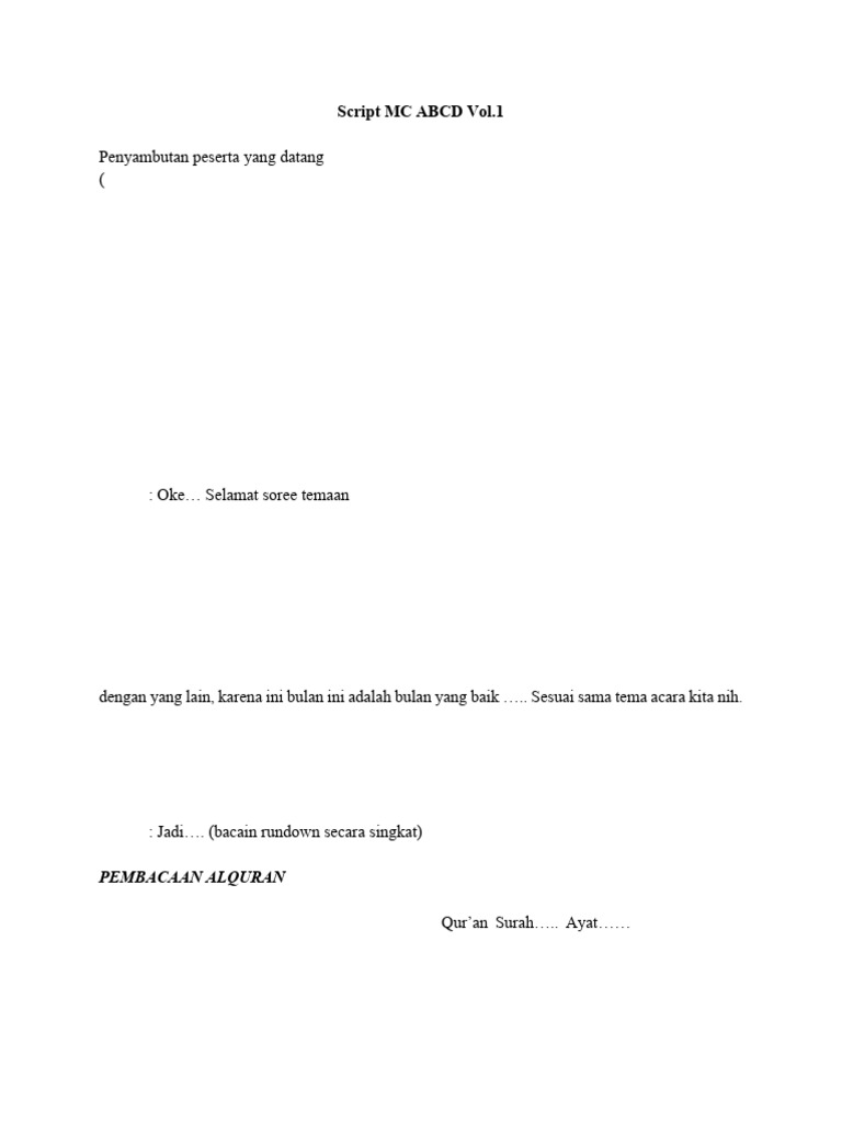 Script MC Abcd Vol.1 | PDF