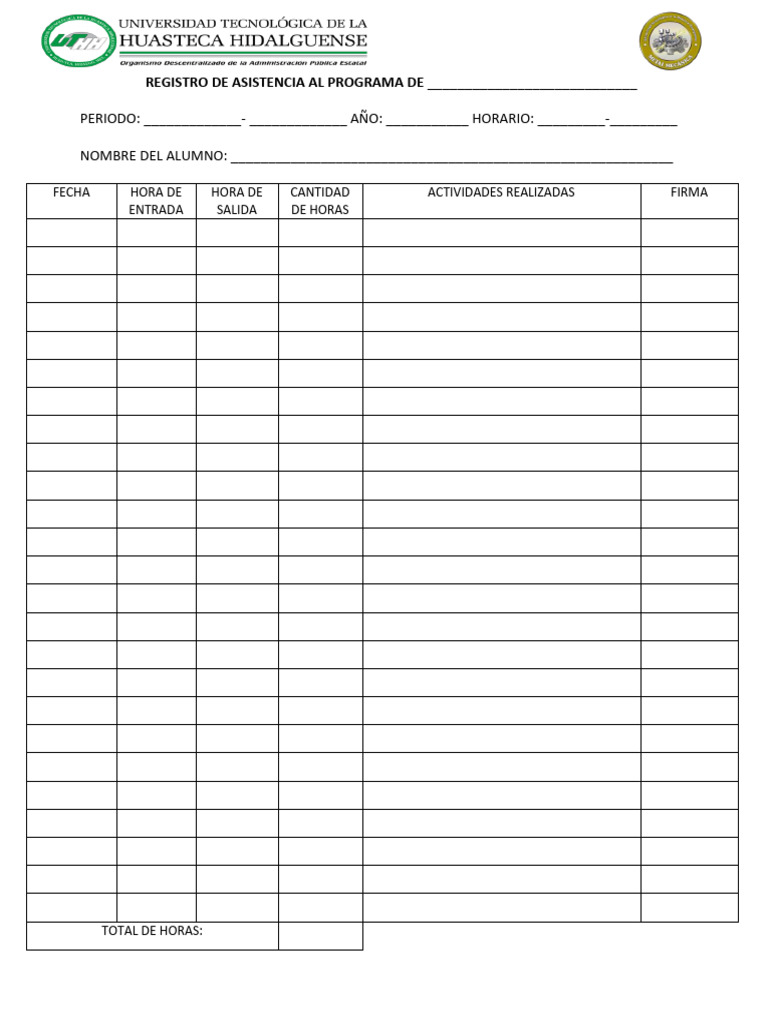 Formato de Asistencia A Servicio | PDF