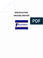 Specification Ground Anchor: Feyssinet