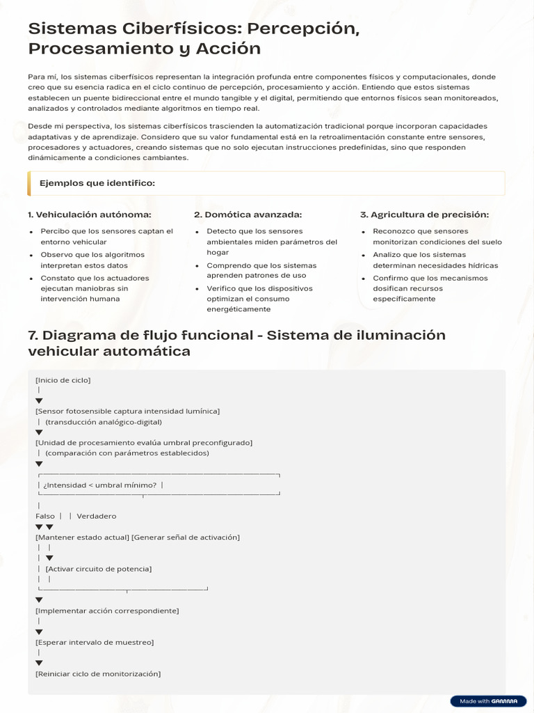 Sistemas Ciberfisicos Percepcion Procesamiento y Accion | PDF | Sensor ...