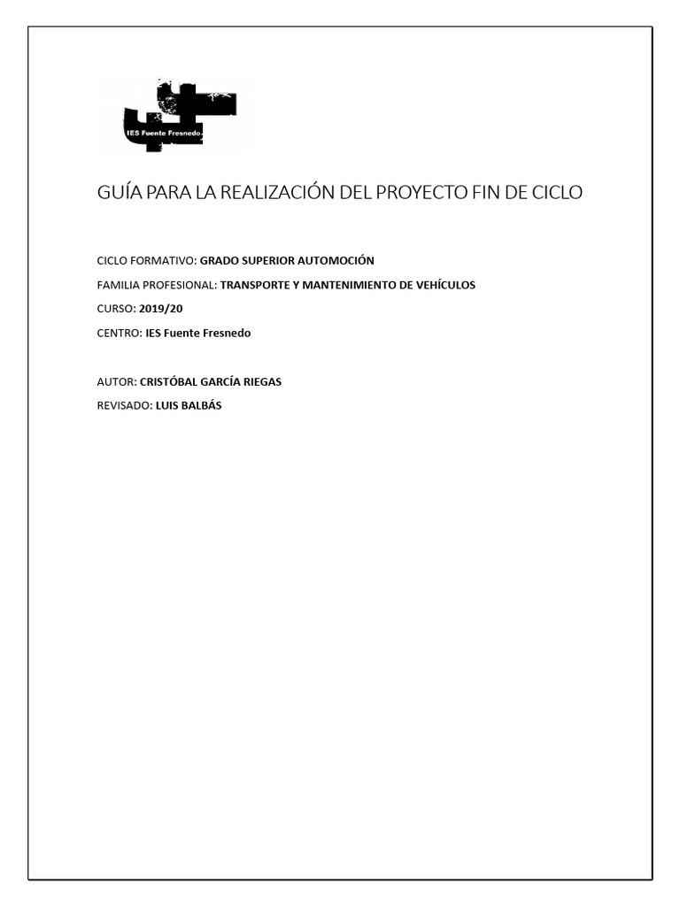 01 Guia de Realización de PFC | PDF