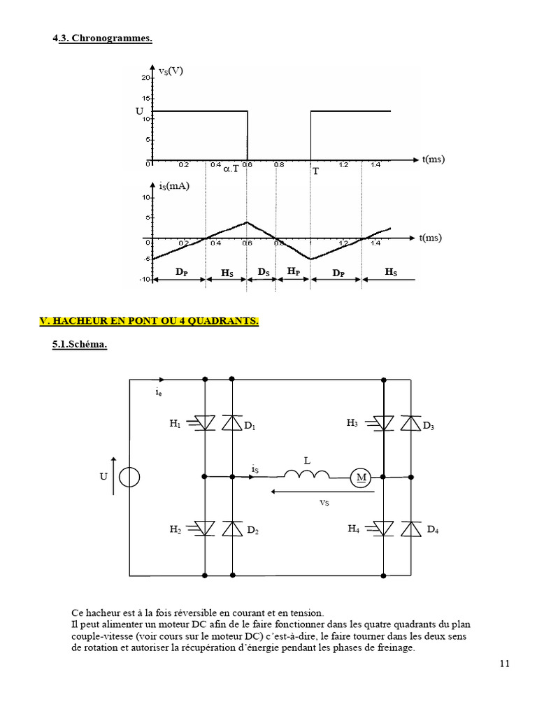 Hacheur 4 Quadrants | PDF | Ingénierie informatique | Semi-conducteurs