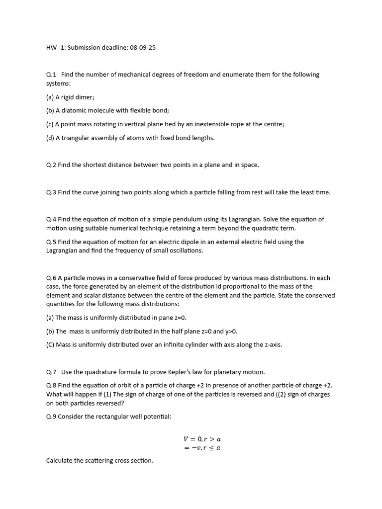 HW 1 | PDF