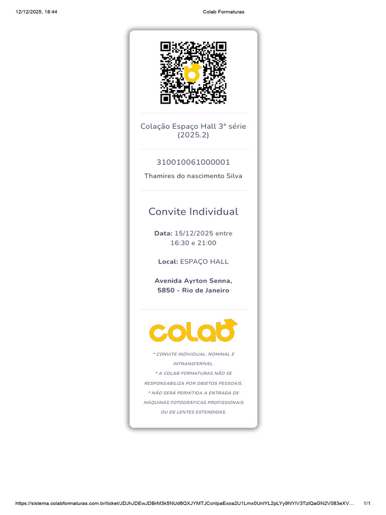 Colab Formaturas | PDF