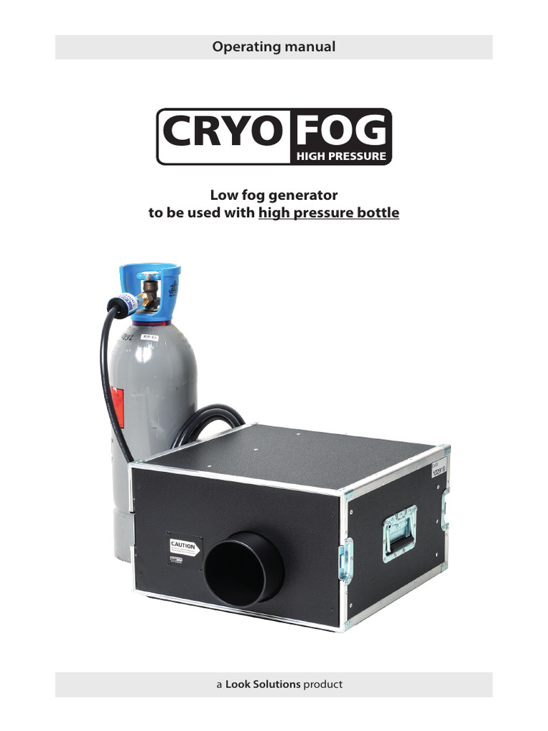 Cryo Fog Manual Usuario | PDF | Carbon Dioxide | Fog