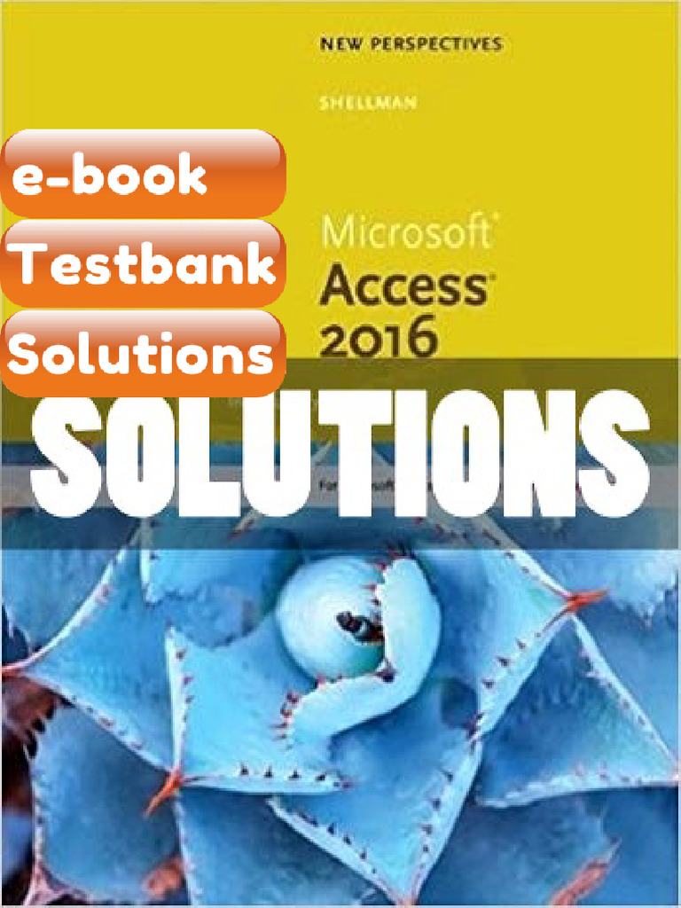 Testbank New Perspectives Microsoft Office 365 and Access 2016 ...