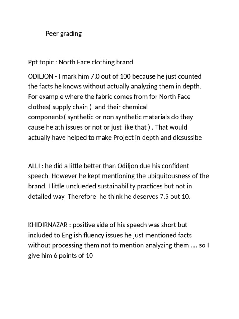 Peer Grading | PDF