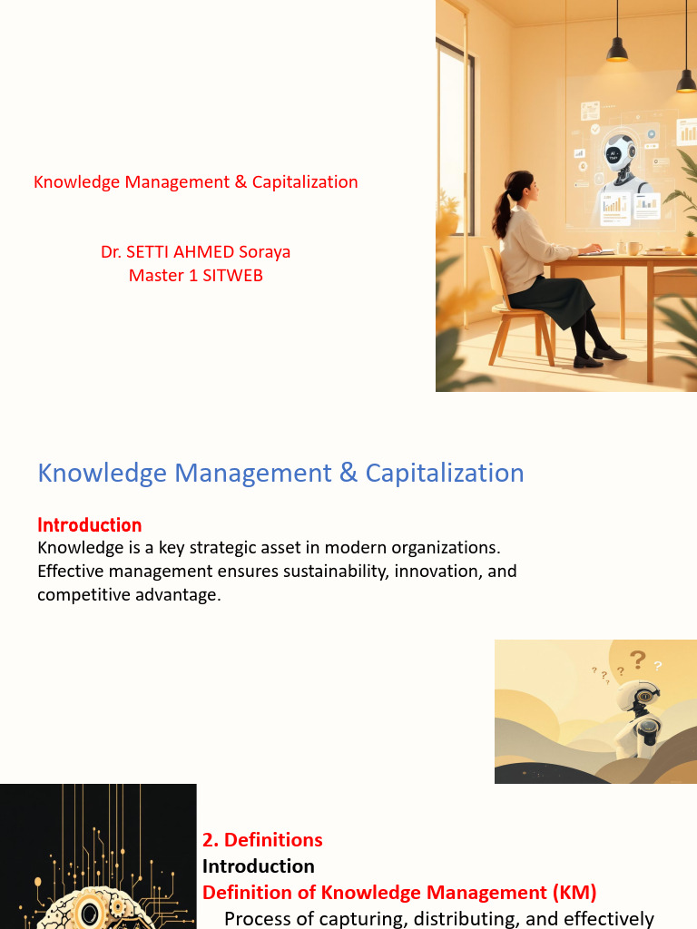 Knowledge Management & Capitalization First Part | PDF | Knowledge ...