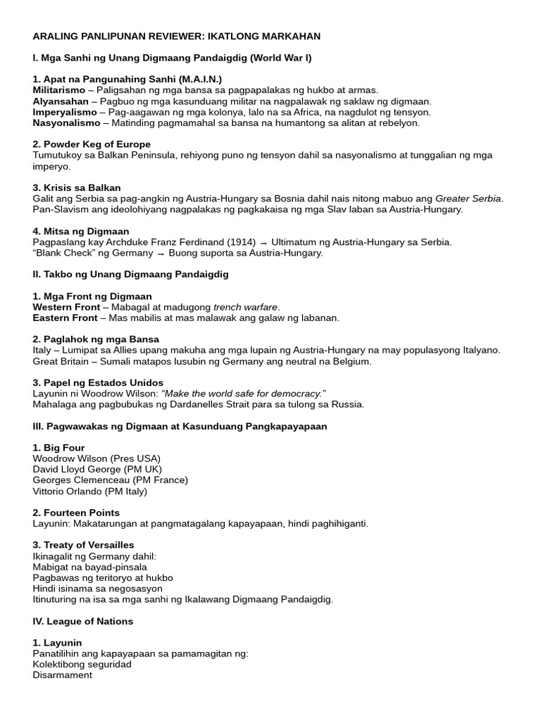 3rd Q Reviewer-AP 8 | PDF
