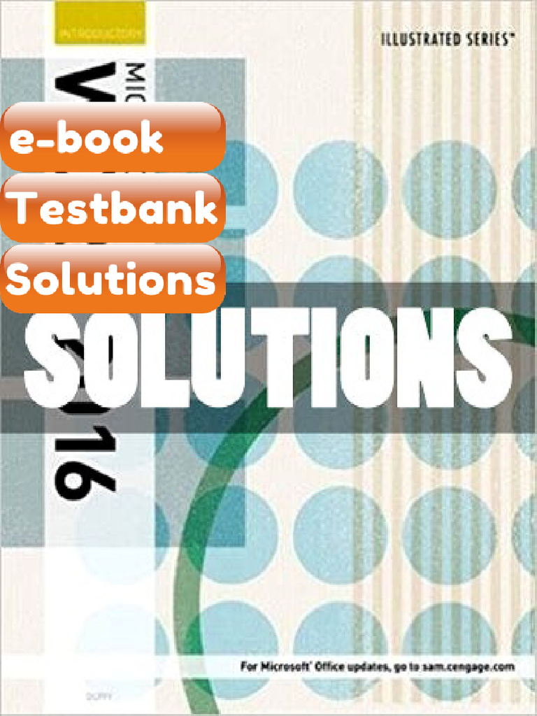 Testbank Solutions Illustrated Microsoft Office 365 and Word 2016 ...