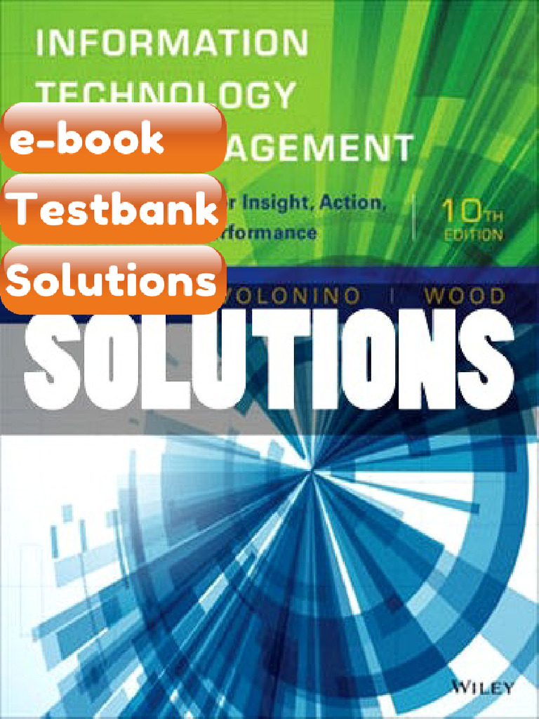 Testbank Solutions Information Technology for Management Digital ...