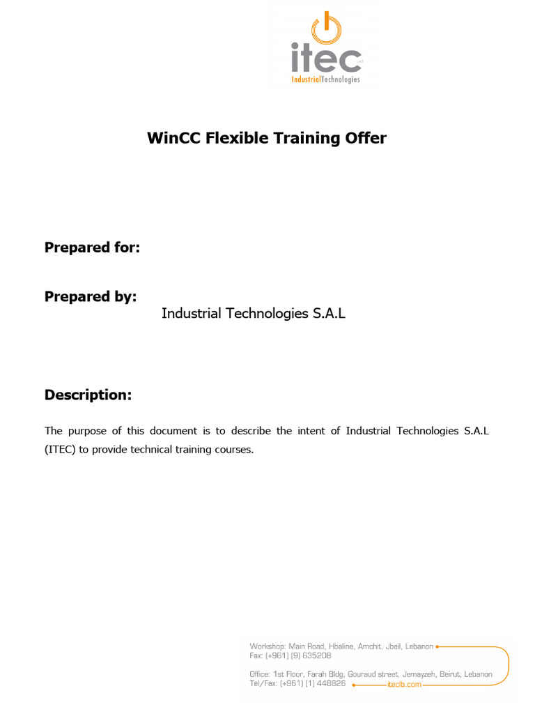 WCCF110 WinCC Flexible Advanced | PDF | Automation | Computer Engineering