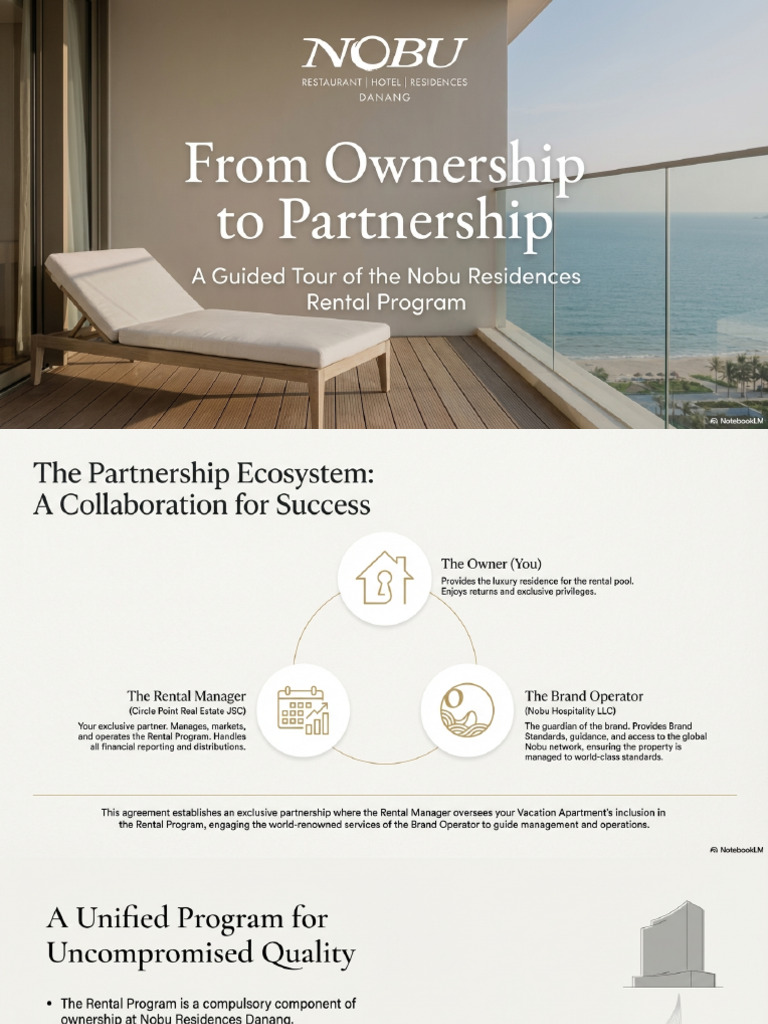 Nobu Residences Rental Program Explained | PDF