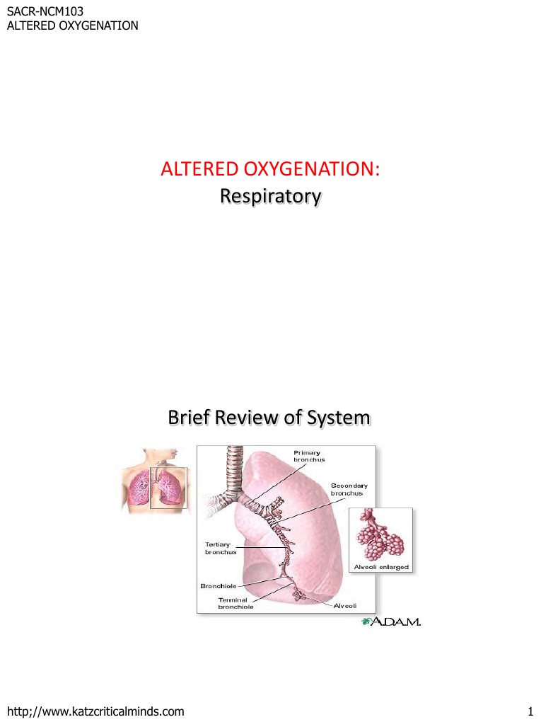 Altered Oxygenation Respiratory