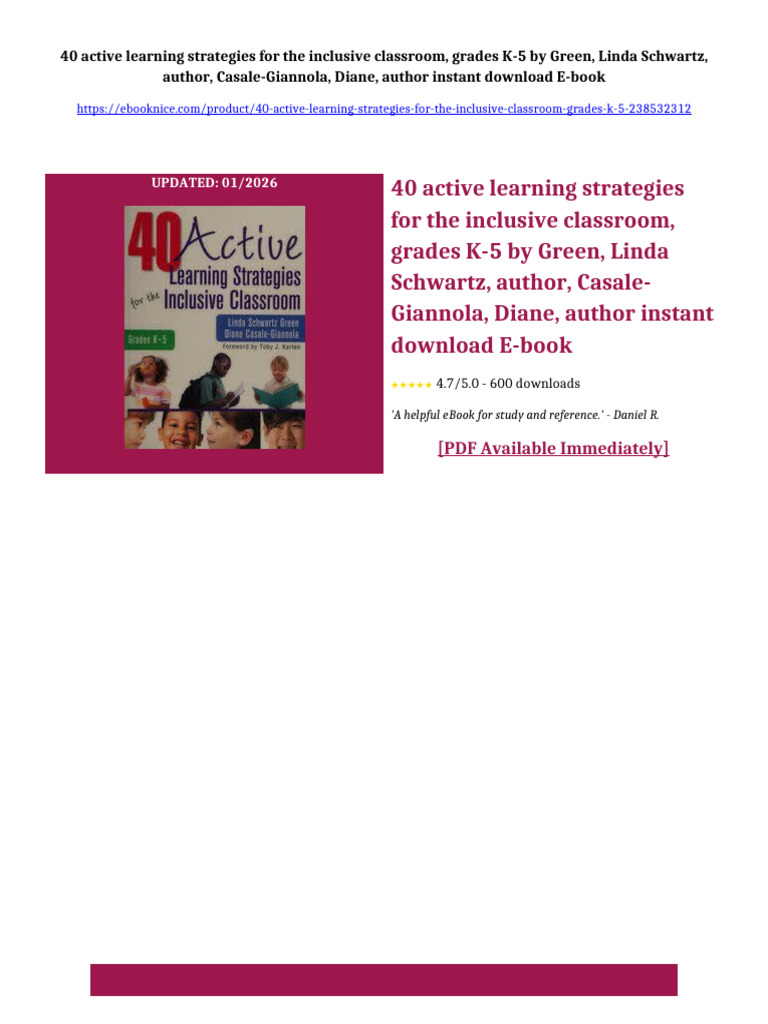 40 active learning strategies for the inclusive classroom, grades K-5 ...